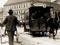 Konjski tramvaj na Trgu bana Jelačića